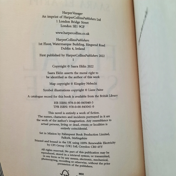 UK Edition of The Final Strife by Saara El-Arifi - Picture 7 of 7